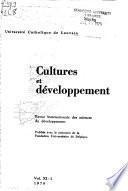 Cultures Et Développement