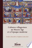 Cultures villageoises au Moyen Âge et à l’époque moderne