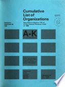 Cumulative List of Organizations Described in Section 170 (c) of the Internal Revenue Code of 1986