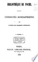 Curiosités bibliographiques
