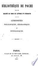 Curiosités philologiques, géographiques et ethnologiques
