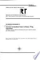 Current Aeromedical Issues in Rotary Wing Operations