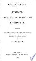 Cyclopaedia of Biblical, Theological, and Ecclesiastical Literature