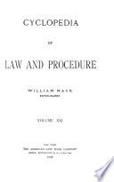 Cyclopedia of Law and Procedure