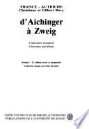 D'Aichinger à Zweig