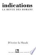 D'écrire la Shoah