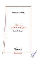 D'éloge et de critique