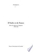 D'Italie et de France