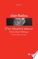 D'un désastre obscur