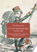 D'une monarchie à l'autre