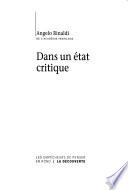 Dans un état critique