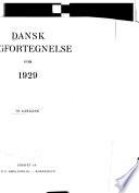 Dansk bogfortegnelse