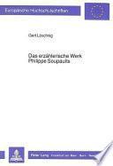 Das erzählerische Werk Philippe Soupaults