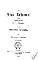 Das Neue Testament ... und die Psalmen Davids