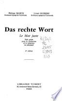Das rechte Wort