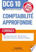 DCG 10 Comptabilité approfondie - Corrigés