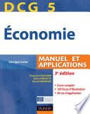 DCG 5 - Économie - 3e édition - Manuel et applications