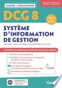 DCG 8 - Systèmes d'information de gestion : Manuel et Applications