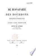 De Buonaparte et des Bourbons