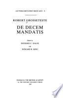 De Decem Mandatis