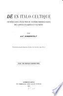 De en italo-celtique