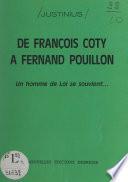 De François Coty à Fernand Pouillon