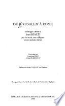 De Jérusalem à Rome