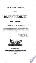 De l'agriculture et du défrichement des Landes