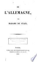De l'Allemagne ...