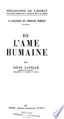 De l'ame humaine