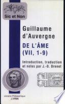 De l'âme