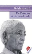 De l'amour et de la solitude