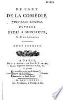 De l'art de la comédie, nouvelle édition. Ouvrage dédié a Monsieur, par M. de Cailhava. Tome premier [- tome second]