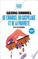 De l'avarice, du gaspillage et de la pauvreté