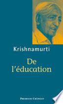 De l'éducation