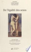De l'égalité des sexes