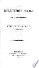 De l'emploi de la chaux en agriculture