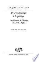 De l'épistémologie à la politique