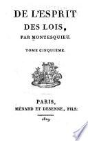 De l'esprit des lois