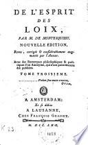 De l'esprit des loix