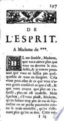 De l'esprit