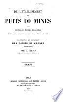 De l'Établissement des puits de mines dans les terrains ébouleux et aquifères