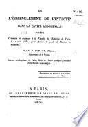 De l'étranglement de l'intestin dans la cavité abdominale; thèse, etc
