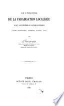 De l'influence de la faradisation localisé sur l'anesthésie de causes diverses