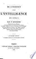 De l'instinct et de l'intelligence des animaux