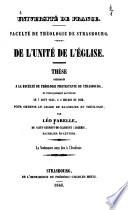 De l'unité de l'église