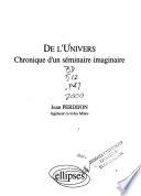 De l'univers