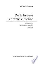De la beauté comme violence