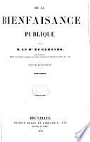De la bienfaisance publique