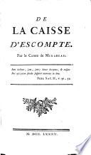 De la caisse d'escompte